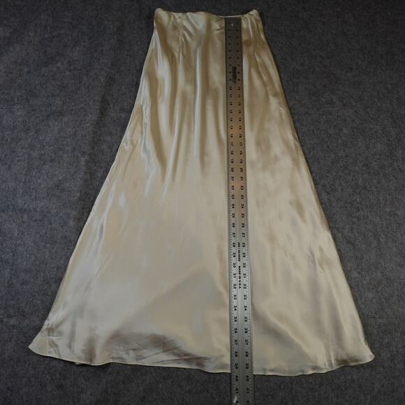 Reformation Skirt Womens Small Petite Bella Silk Satin Maxi Fior Di Latte Ivory - Picture 7 of 10